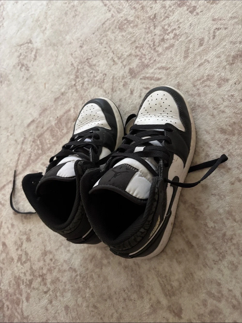 Nike Black and White Kids High-Top Sneakers